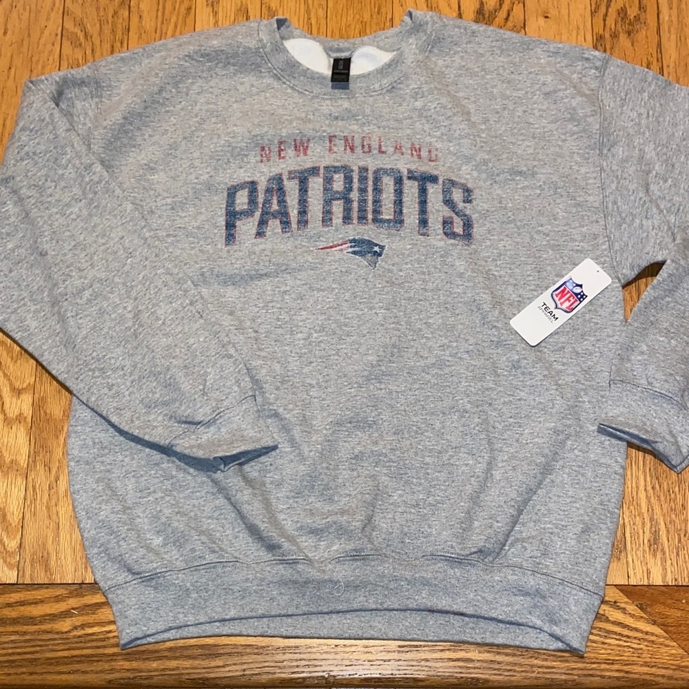 New England patriots heathered gray sweatshirt new 🆕
